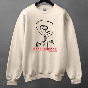 Vintage Radiohead the bends sweatshirt sand , Retro 90s Radiohead band shirt